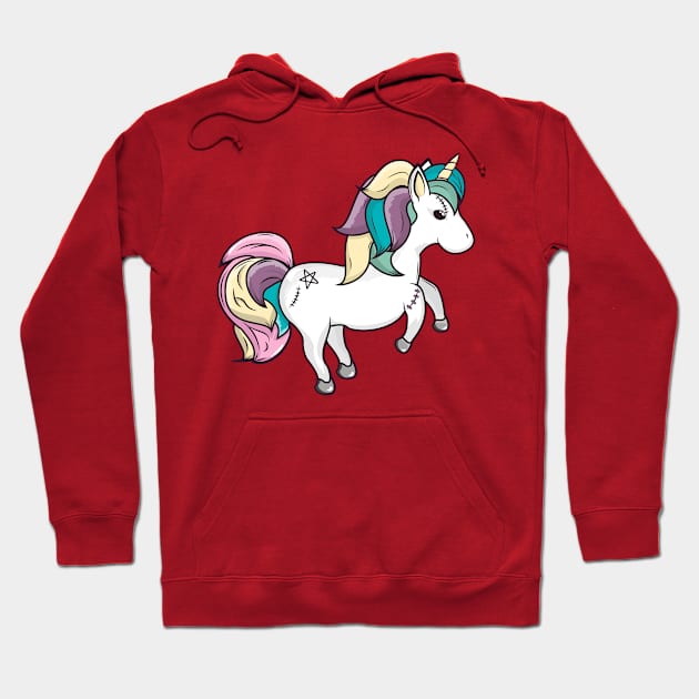 Cute Kawaii Unicorn for Girls Hoodie by ShopBuzz